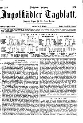 Ingolstädter Tagblatt Freitag 9. Oktober 1874