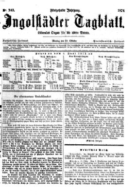 Ingolstädter Tagblatt Montag 19. Oktober 1874