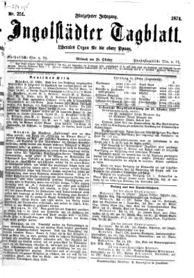 Ingolstädter Tagblatt Mittwoch 28. Oktober 1874