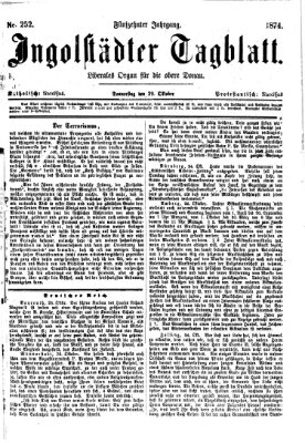 Ingolstädter Tagblatt Donnerstag 29. Oktober 1874