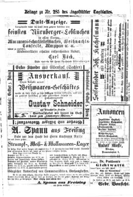 Ingolstädter Tagblatt Montag 7. Dezember 1874