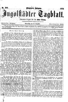 Ingolstädter Tagblatt Donnerstag 10. Dezember 1874