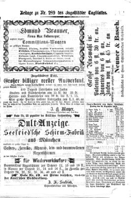 Ingolstädter Tagblatt Freitag 11. Dezember 1874