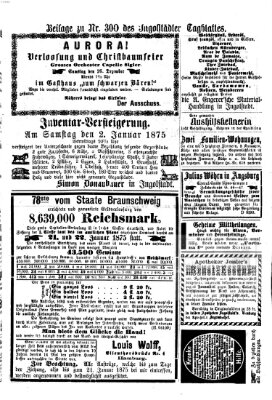 Ingolstädter Tagblatt Donnerstag 24. Dezember 1874