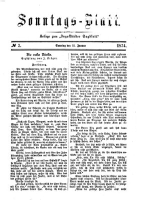 Ingolstädter Tagblatt. Sonntagsblatt (Ingolstädter Tagblatt) Sonntag 11. Januar 1874