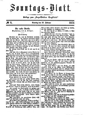 Ingolstädter Tagblatt. Sonntagsblatt (Ingolstädter Tagblatt) Sonntag 22. Februar 1874