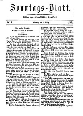 Ingolstädter Tagblatt. Sonntagsblatt (Ingolstädter Tagblatt) Sonntag 1. März 1874