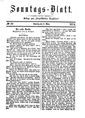 Ingolstädter Tagblatt. Sonntagsblatt (Ingolstädter Tagblatt) Sonntag 8. März 1874