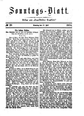 Ingolstädter Tagblatt. Sonntagsblatt (Ingolstädter Tagblatt) Sonntag 12. Juli 1874