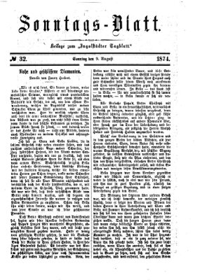 Ingolstädter Tagblatt. Sonntagsblatt (Ingolstädter Tagblatt) Sonntag 9. August 1874