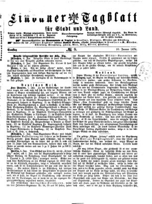 Lindauer Tagblatt für Stadt und Land Samstag 10. Januar 1874