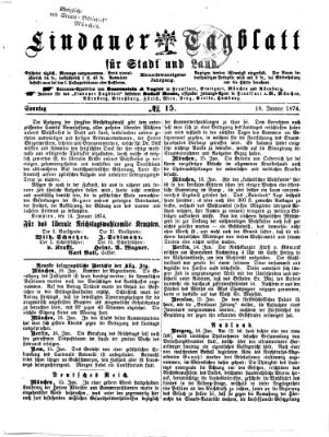 Lindauer Tagblatt für Stadt und Land Sonntag 18. Januar 1874