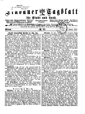 Lindauer Tagblatt für Stadt und Land Mittwoch 28. Januar 1874