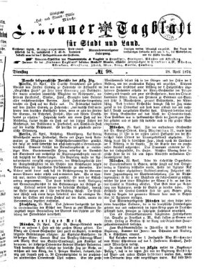 Lindauer Tagblatt für Stadt und Land Dienstag 28. April 1874