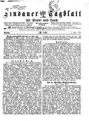 Lindauer Tagblatt für Stadt und Land Sonntag 7. Juni 1874