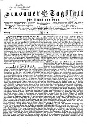 Lindauer Tagblatt für Stadt und Land Samstag 1. August 1874