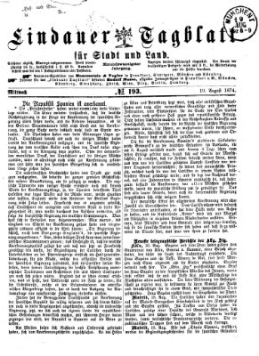 Lindauer Tagblatt für Stadt und Land Mittwoch 19. August 1874