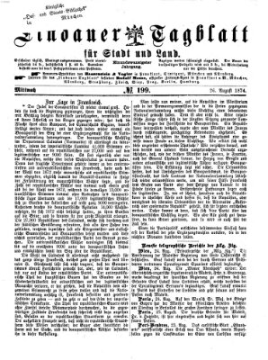 Lindauer Tagblatt für Stadt und Land Mittwoch 26. August 1874