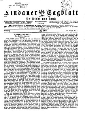 Lindauer Tagblatt für Stadt und Land Samstag 29. August 1874