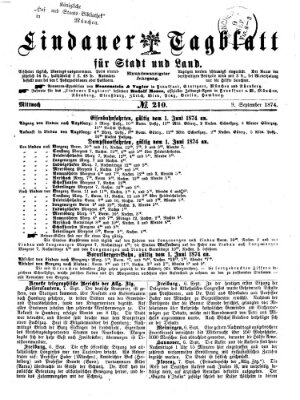 Lindauer Tagblatt für Stadt und Land Mittwoch 9. September 1874