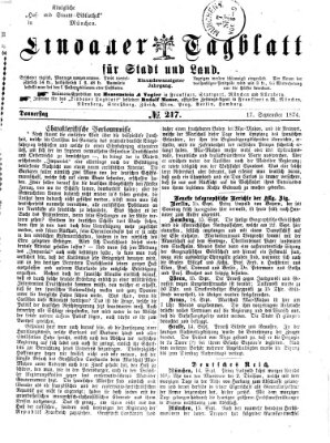 Lindauer Tagblatt für Stadt und Land Donnerstag 17. September 1874