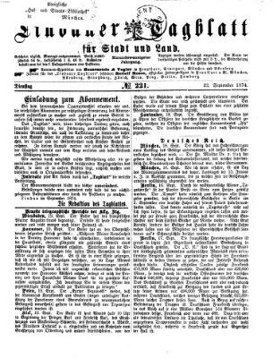 Lindauer Tagblatt für Stadt und Land Dienstag 22. September 1874