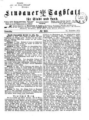 Lindauer Tagblatt für Stadt und Land Donnerstag 24. September 1874