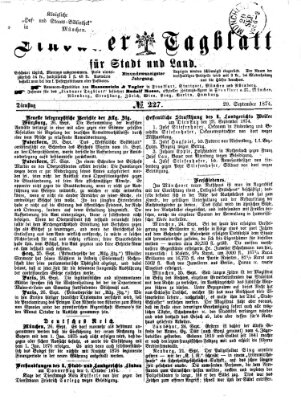 Lindauer Tagblatt für Stadt und Land Dienstag 29. September 1874