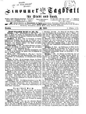 Lindauer Tagblatt für Stadt und Land Samstag 3. Oktober 1874