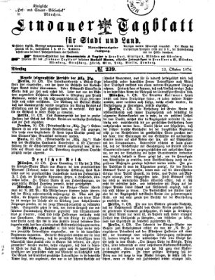 Lindauer Tagblatt für Stadt und Land Dienstag 13. Oktober 1874