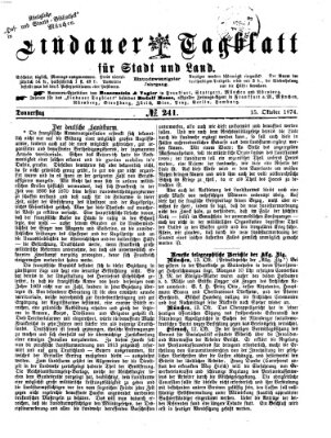 Lindauer Tagblatt für Stadt und Land Donnerstag 15. Oktober 1874