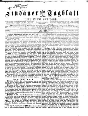 Lindauer Tagblatt für Stadt und Land Freitag 23. Oktober 1874