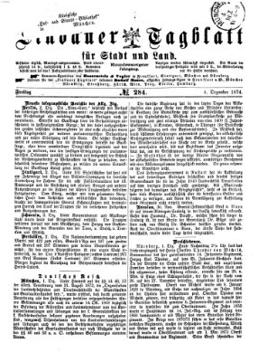 Lindauer Tagblatt für Stadt und Land Freitag 4. Dezember 1874