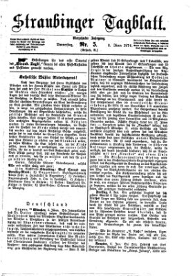 Straubinger Tagblatt Donnerstag 8. Januar 1874