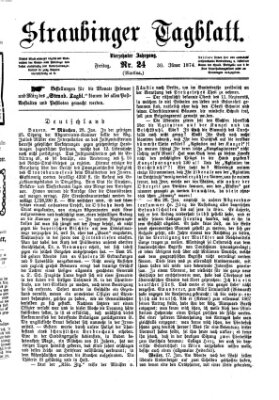 Straubinger Tagblatt Freitag 30. Januar 1874