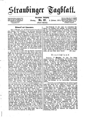 Straubinger Tagblatt Montag 2. Februar 1874