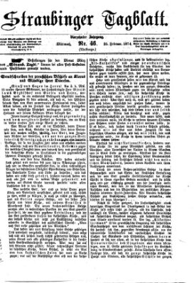 Straubinger Tagblatt Mittwoch 25. Februar 1874