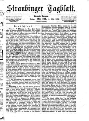 Straubinger Tagblatt Freitag 8. Mai 1874