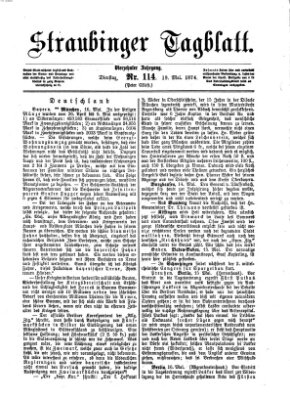 Straubinger Tagblatt Dienstag 19. Mai 1874