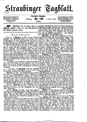 Straubinger Tagblatt Dienstag 2. Juni 1874