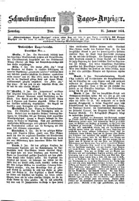 Schwabmünchner Tages-Anzeiger Sonntag 11. Januar 1874