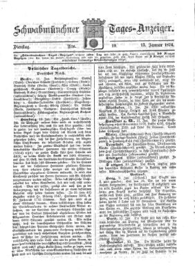 Schwabmünchner Tages-Anzeiger Dienstag 13. Januar 1874