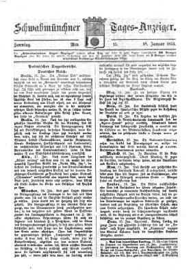 Schwabmünchner Tages-Anzeiger Sonntag 18. Januar 1874