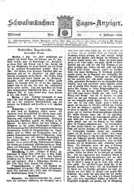 Schwabmünchner Tages-Anzeiger Mittwoch 4. Februar 1874