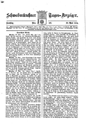 Schwabmünchner Tages-Anzeiger Samstag 30. Mai 1874