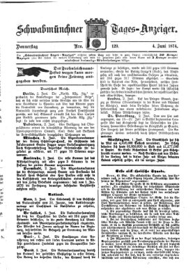 Schwabmünchner Tages-Anzeiger Donnerstag 4. Juni 1874