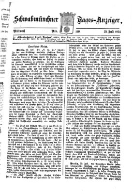 Schwabmünchner Tages-Anzeiger Mittwoch 22. Juli 1874