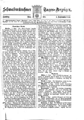 Schwabmünchner Tages-Anzeiger Samstag 5. September 1874