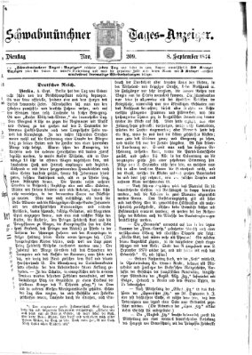Schwabmünchner Tages-Anzeiger Dienstag 8. September 1874