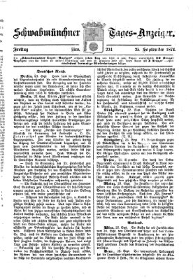 Schwabmünchner Tages-Anzeiger Freitag 25. September 1874